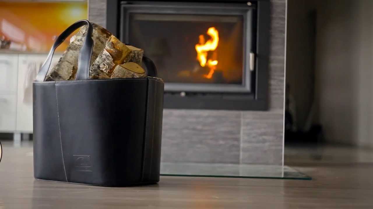 Leather Log Basket