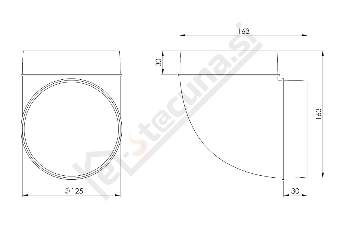 PVC koleno, 90st - Image 3