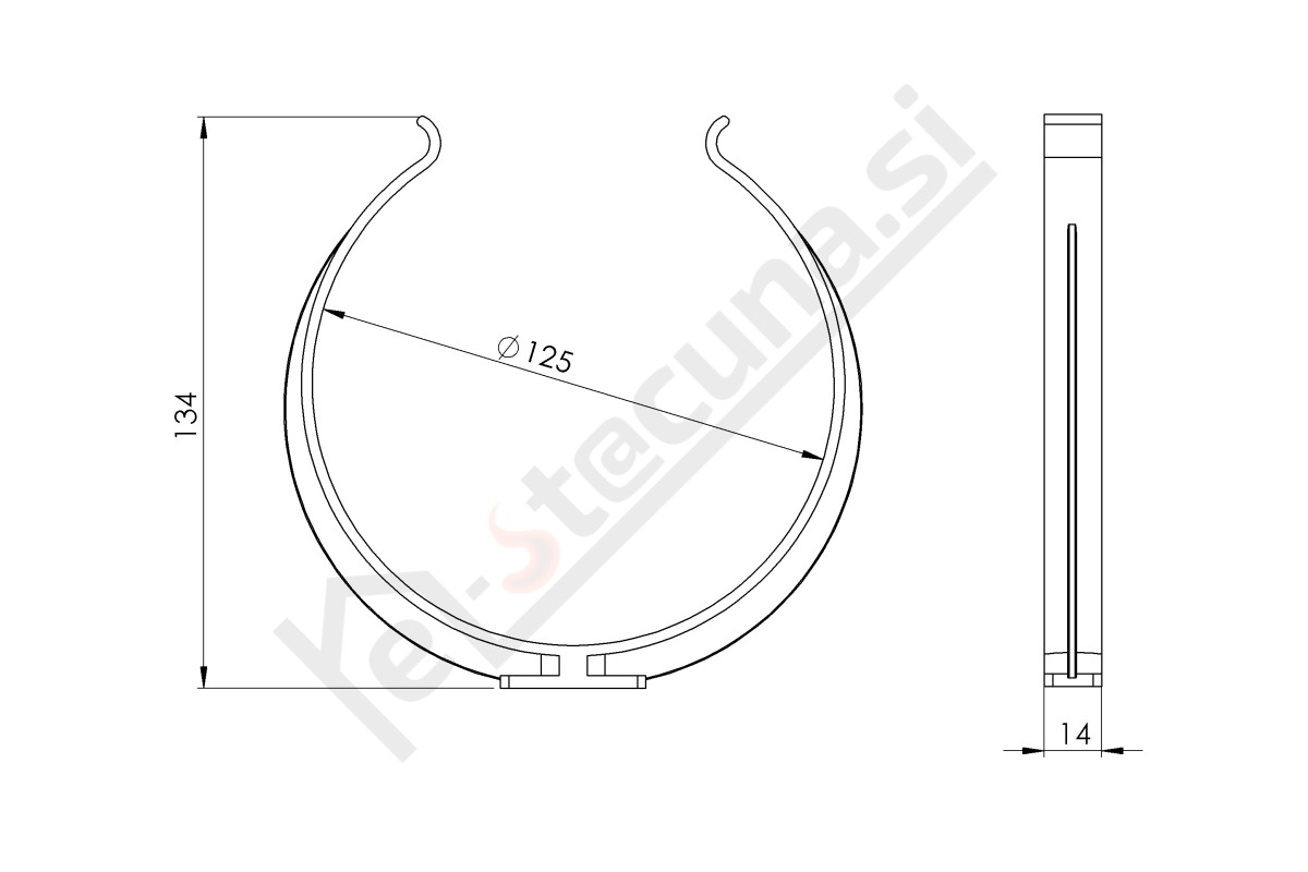 AZ PVC okroglo držalo - Image 3