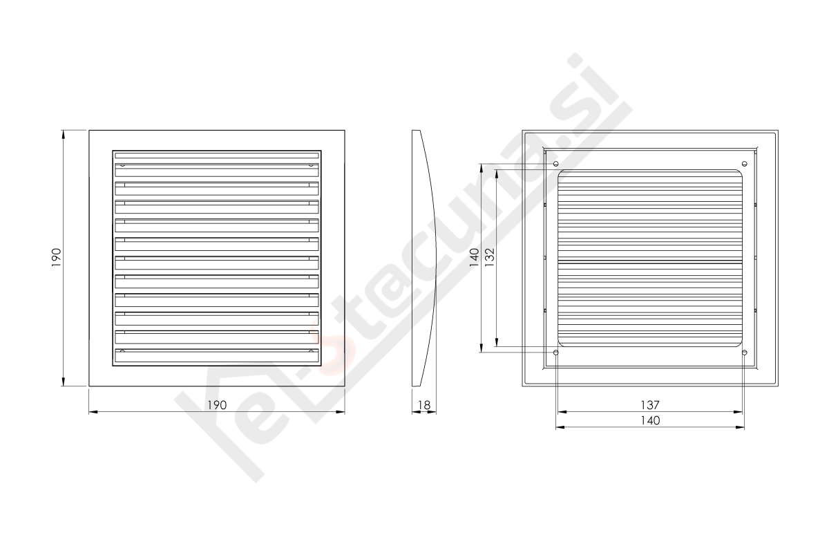 EUROPLAST N PVC fiksna rešetka - Image 3