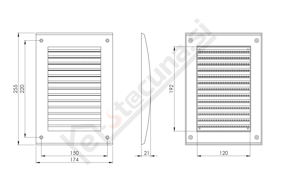 EUROPLAST N PVC fiksna rešetka - Image 4