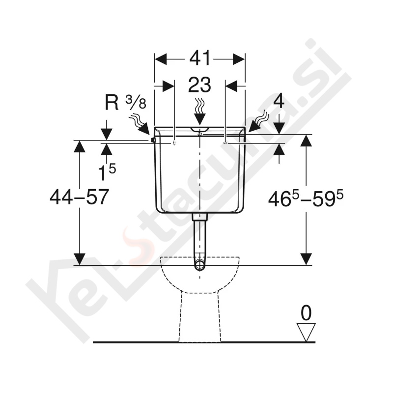 GEBERIT AP110 nadometni splakovalnik - Image 2