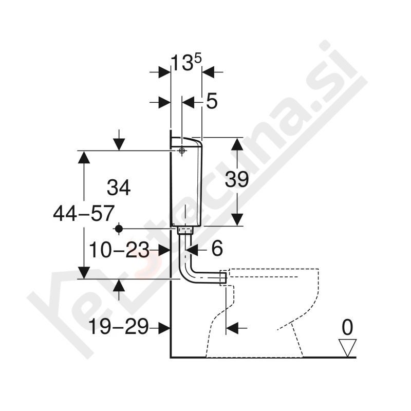 GEBERIT AP110 nadometni splakovalnik - Image 3