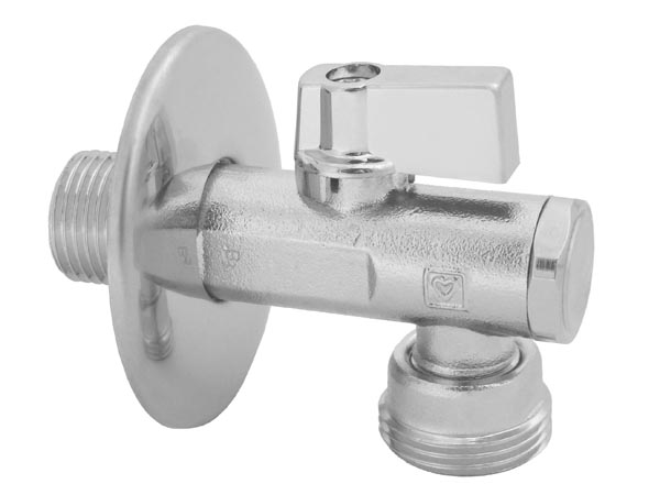 Kovina krogelni ventil KV kotni za vodo - Image 4