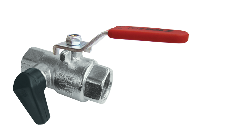 Kovina KV krogelni ventil z izpustom