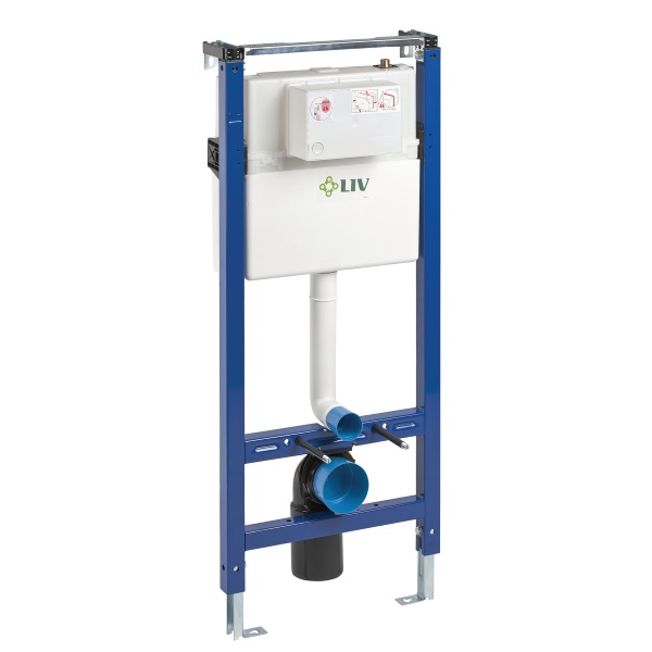 LIV-FIX suhomontažni element s splakovalnikom 7512 za visečo WC školjko, STANDARD, H=115cm, W=50cm