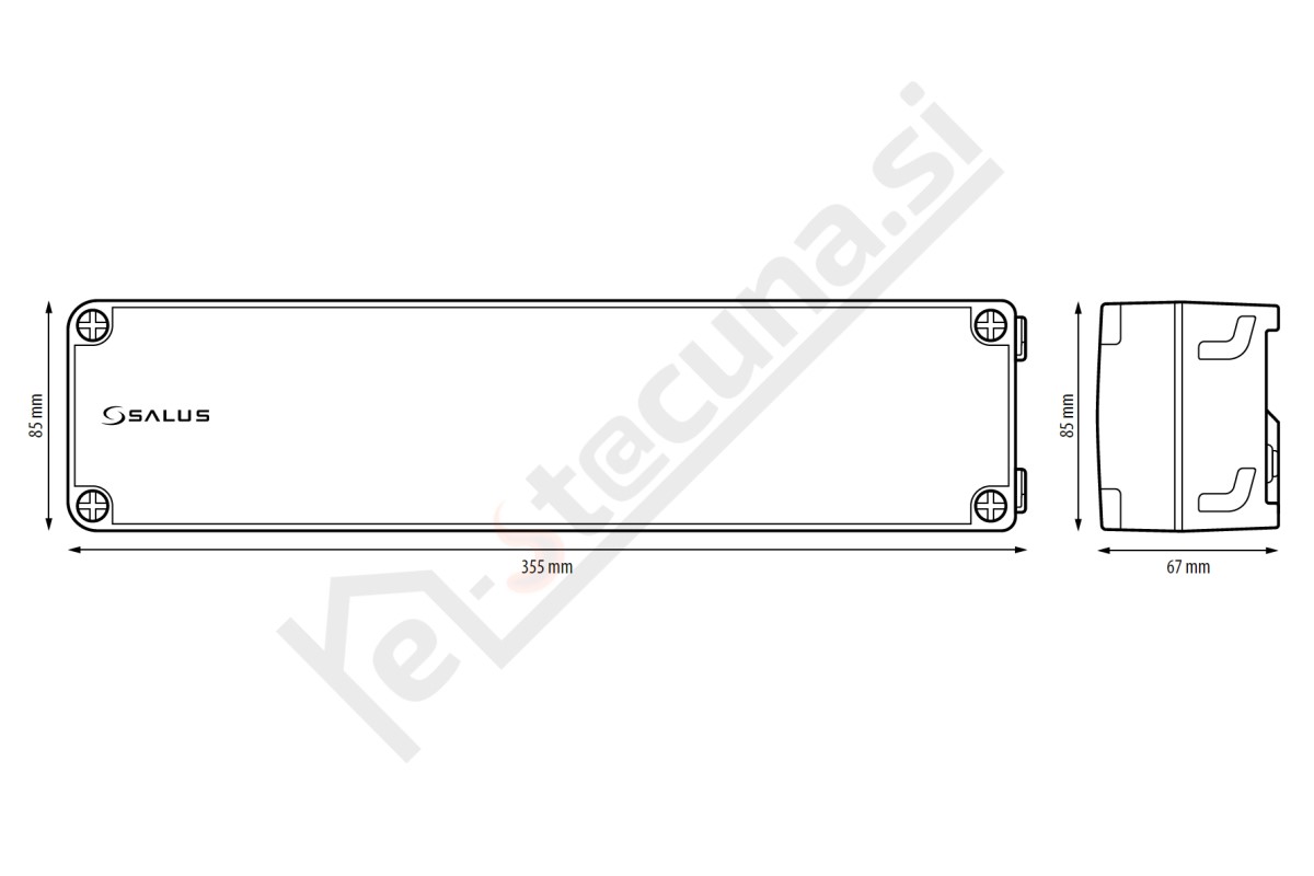 SALUS KL08RF brezžični priključni modul za talno ogrevanje, serija Smart Home, 8 con - Image 3