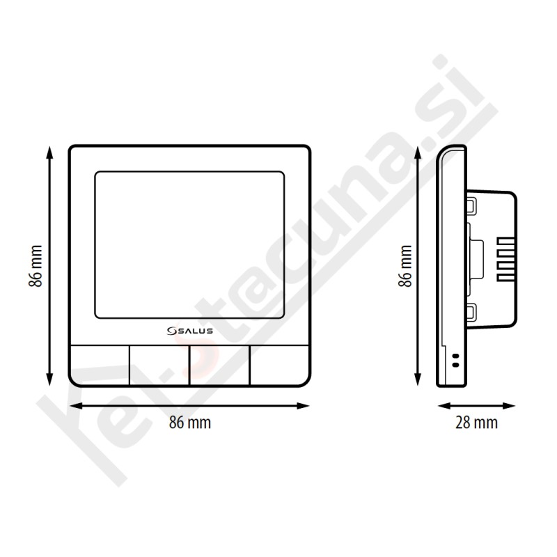 SALUS QUANTUM SQ610 sobni termostat, programski, serija Smart Home - Image 2
