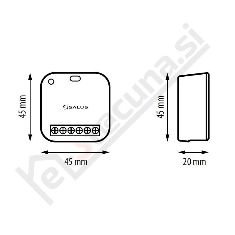 SALUS RS600 krmilnik za rolete in osvetlitev, brezžični ZigBee, serija Smart Home - slika 2