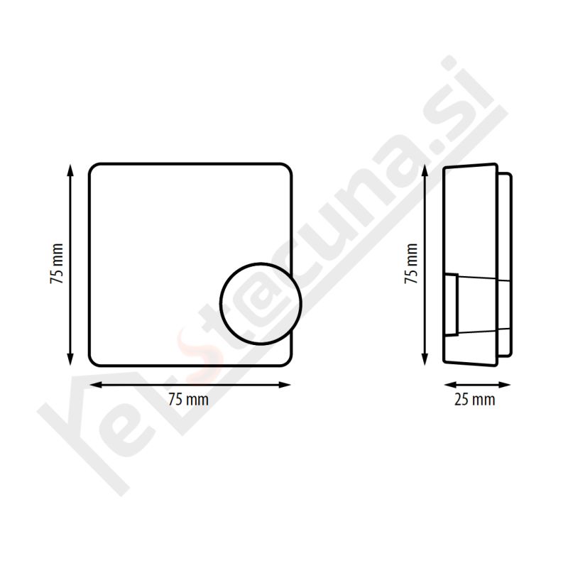 SALUS RT10 230V sobni termostat žični, elektronski, serija EXPERT - Image 2