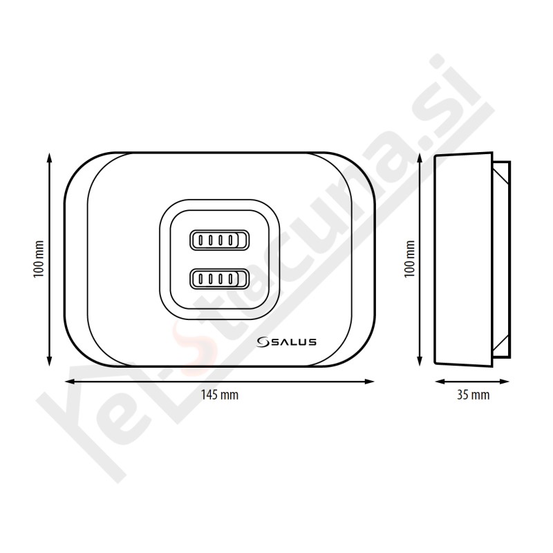 SALUS RX10RF brezžični sprejemnik - Image 2