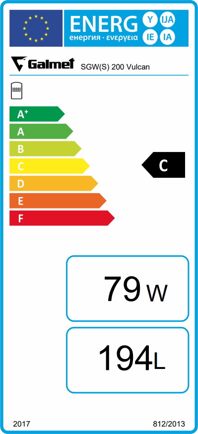 Galmet SGW(S) - VULCAN KOMBI 200L - bojler, en izmenjevalec - slika 3