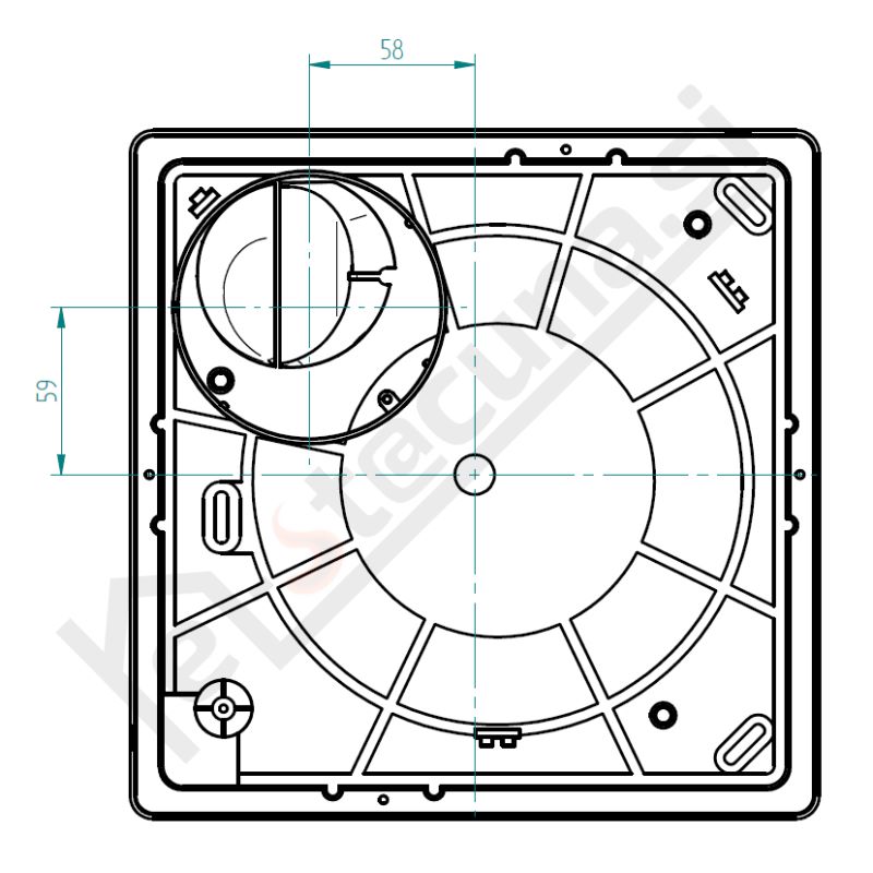 Aerauliqa centrifugalni ventilator QX, 2 hitrosti - slika 3