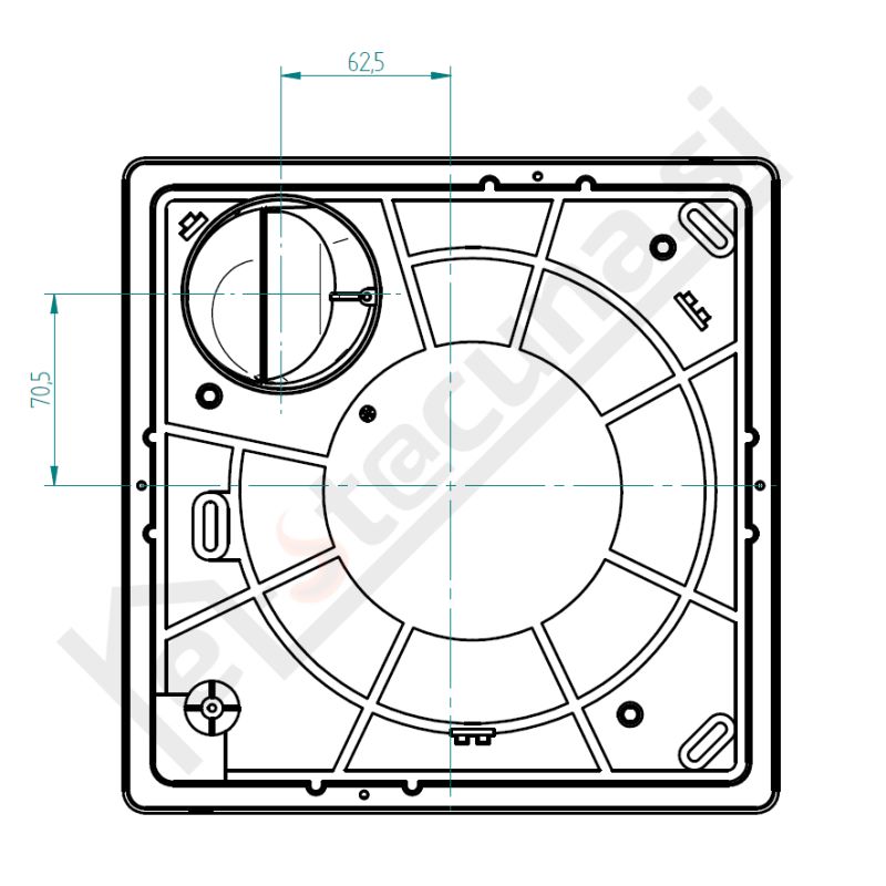 Aerauliqa centrifugalni ventilator QX, 2 hitrosti - slika 4