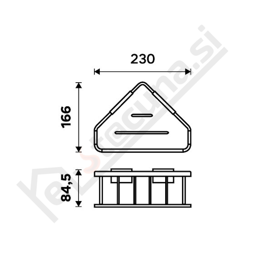 NIMCO Kibo košarica za v tuš kotna, črne barve - Image 3
