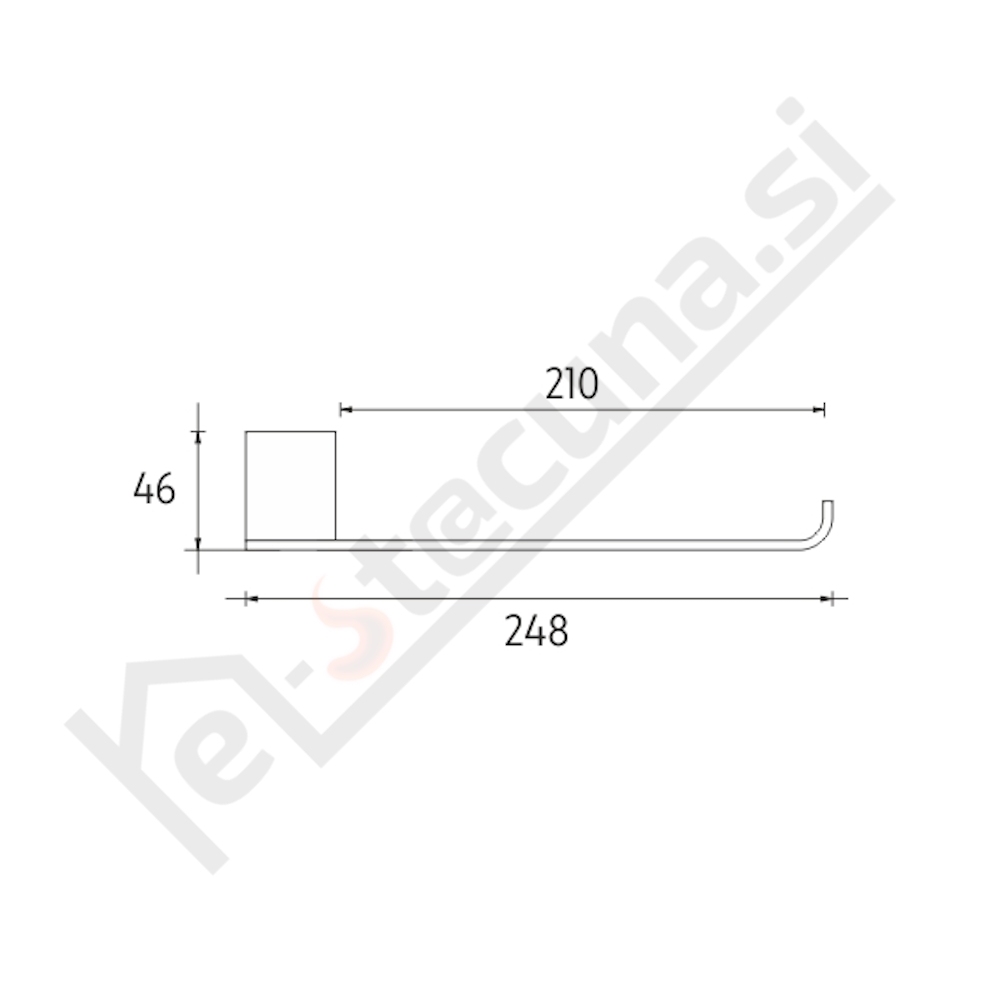 NIMCO Kibo nosilec brisač 25cm, črne barve - slika 2