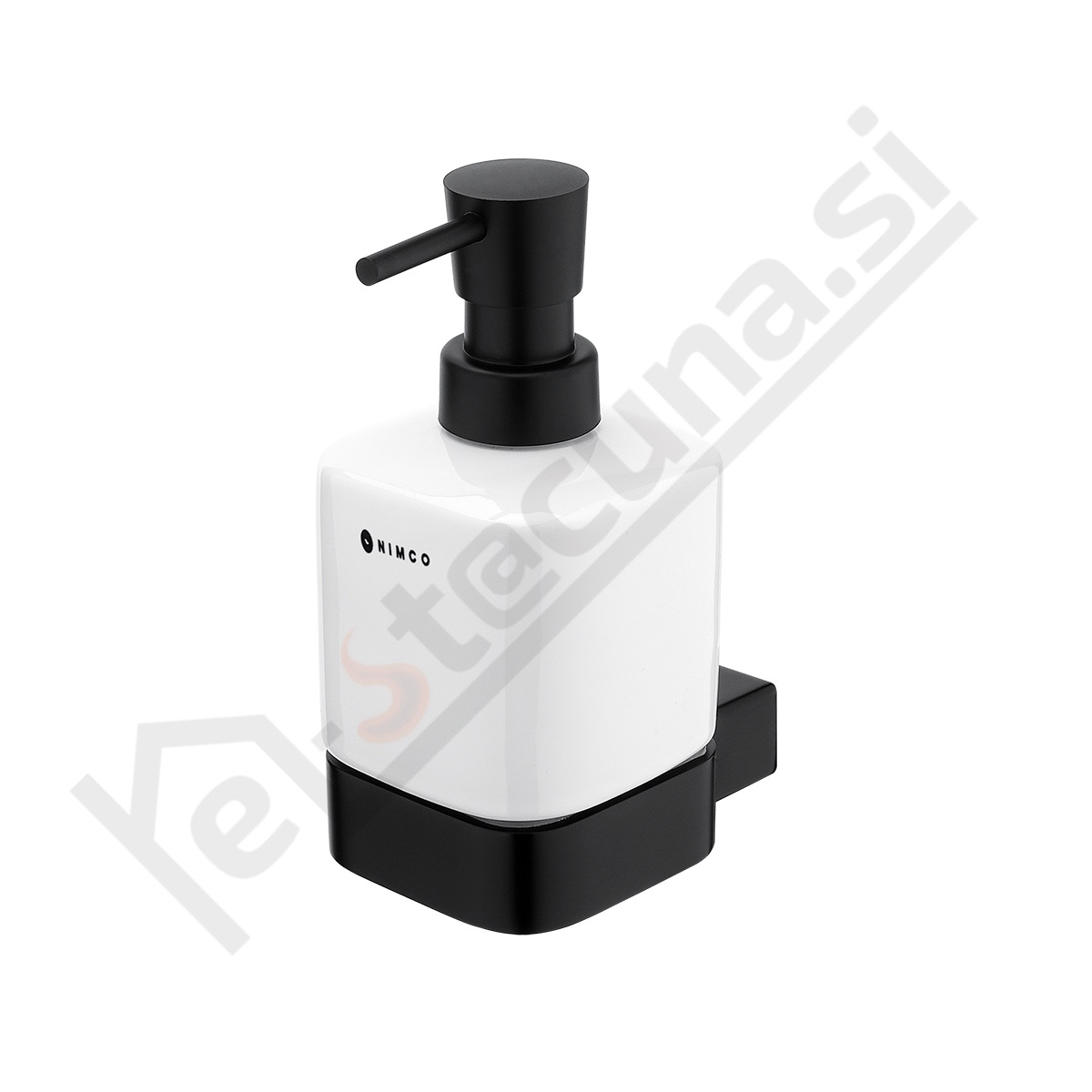 NIMCO Kibo milnik za tekoče milo, keramika, črne barve