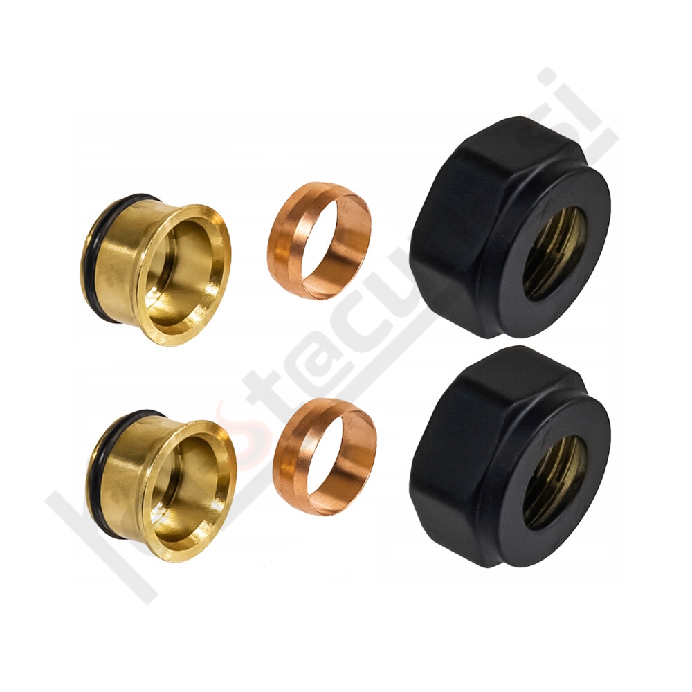 GOSHE EURO spojka fi 15 z matico baker, barvna - Image 3