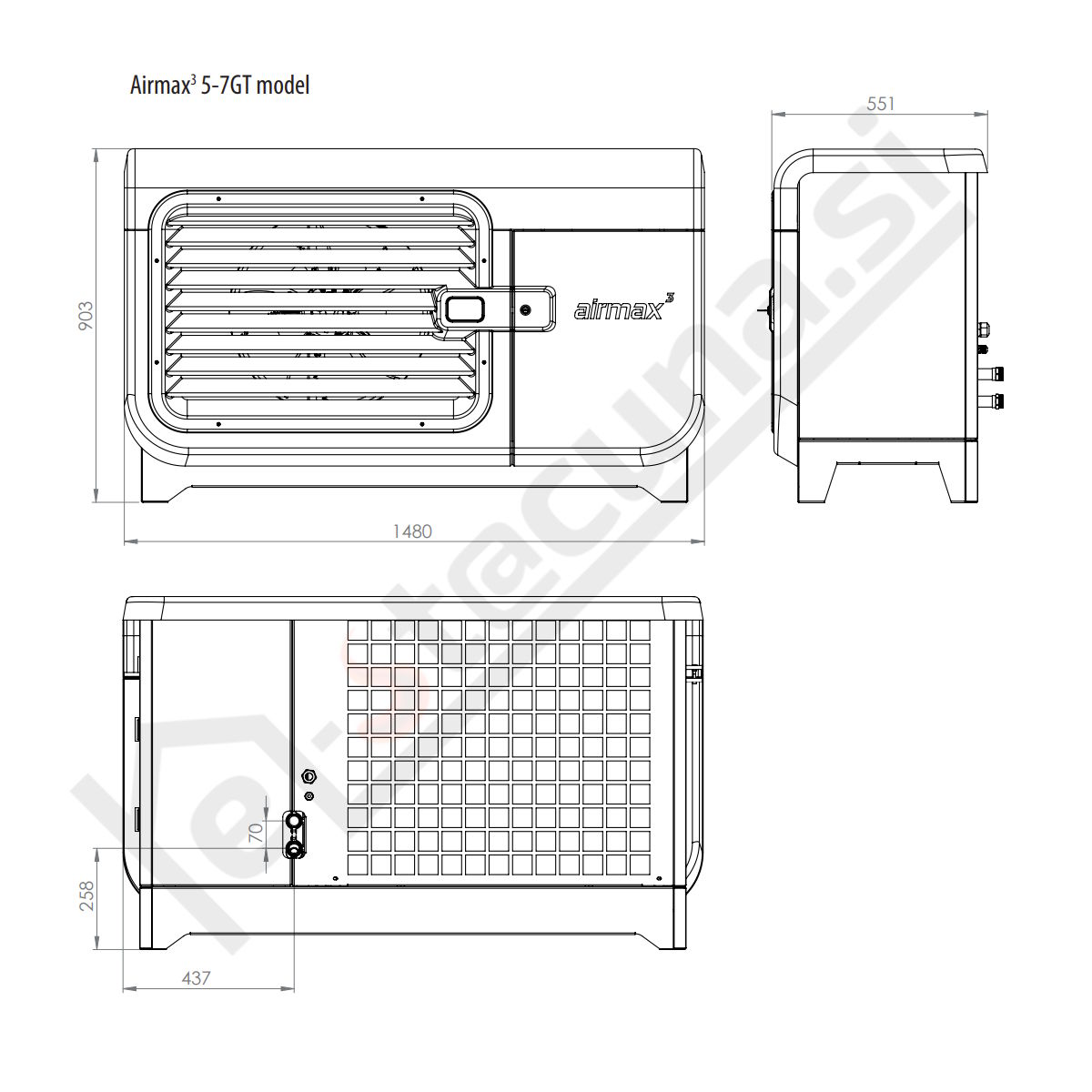 Galmet AIRMAX GT - toplotna črpalka R290, monoblock inverter - slika 3