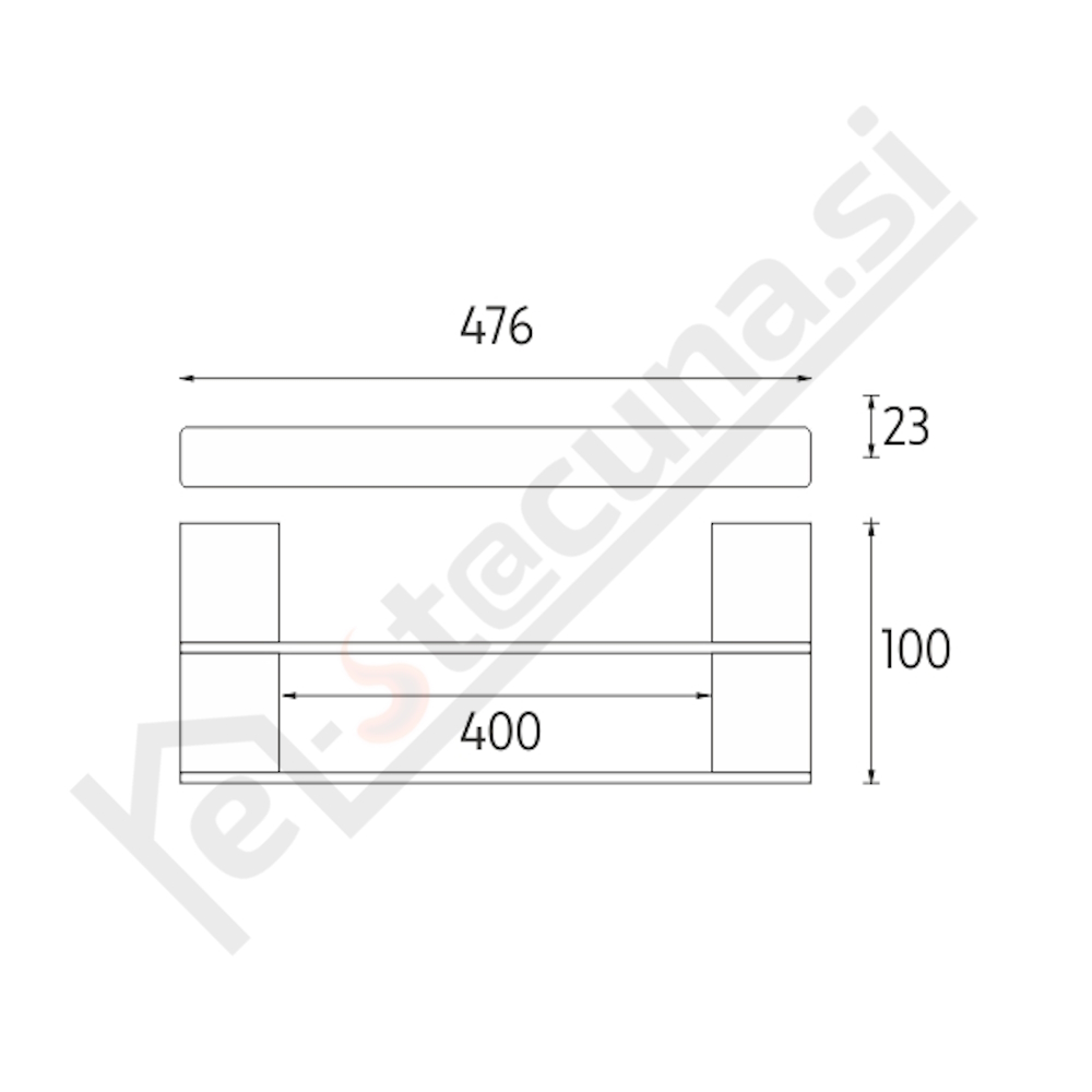 NIMCO KIBO nosilec brisač dvojni 40
