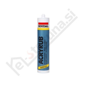 SOUDAL ACRYRUB akrilni kit 310ml, bele barve