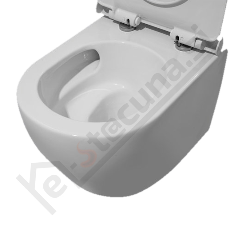 WC školjka Nika Turbo, brez roba, viseča, z desko soft close slim - slika 2