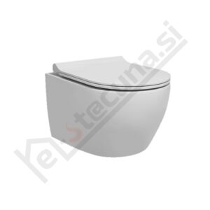 WC školjka Nika Turbo, brez roba, viseča, z desko soft close slim