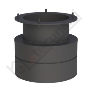 JEREMIAS kapa DW-BLACK za ventilator dimnih plinov
