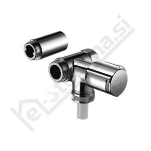 SCHELL COMFORT kotni ventil 1/2"-3/4", LEVI s smrekico