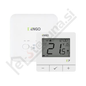 ENGO E7-RF brezลพiฤni sobni termostat, programski